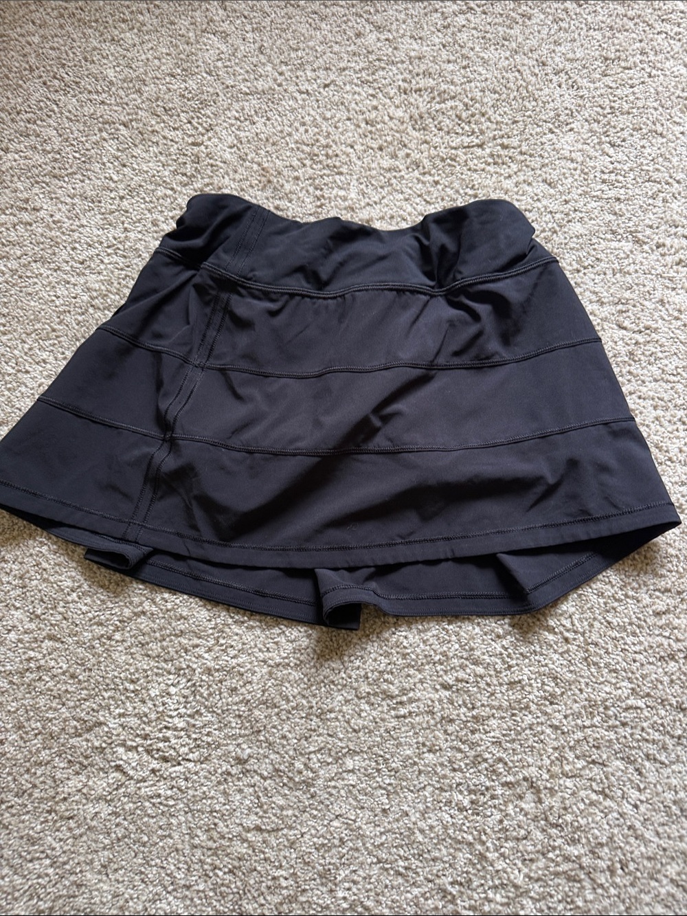 Lululemon Women's Black Active Skort with Built-In Shorts